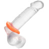 alpha ring by Calextotics Cockring Silicone Sexagon Alpha 37mm Orange